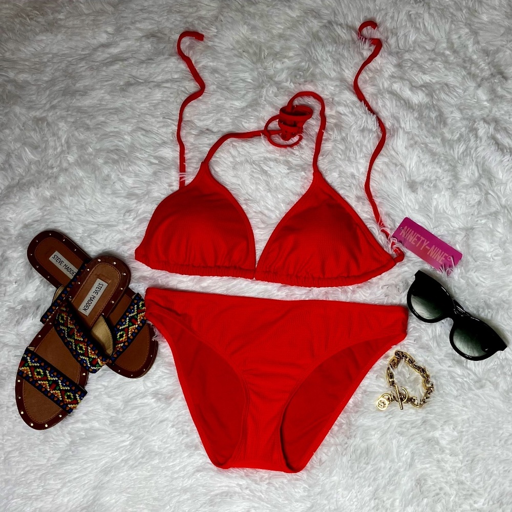 Red Bikini Top XL Bottom M